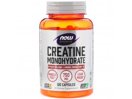 Now Foods Creatine 750 mg 120 caps front