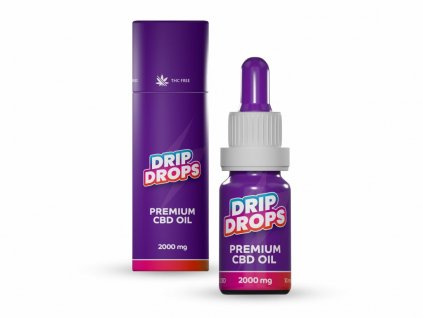 DripDrops Premium CBD Oil 2000 mg (Varianta CBD 20% konopné kapky prémiové kvality)