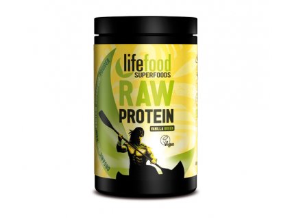 LifeFood Raw proteinová směs se superfoods - vanilková s mladým ječmenem a macou (Varianta 450g)