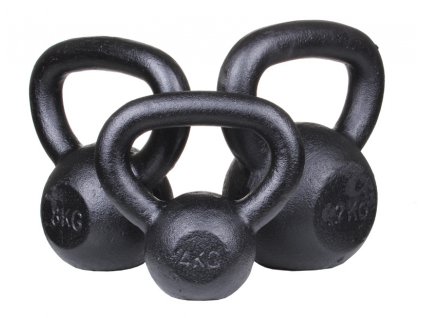 Ocelový kettlebell (Hmotnost 10 kg)