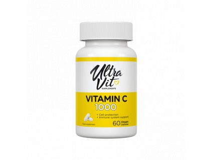 VPLab Vitamin C 1000 + sušený extrakt ze šípků (Varianta 60 veganských kapslí)