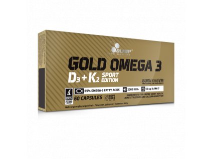 Olimp Gold Omega 3 D3+K260 cps omega-3 mastné kyseliny s vitamíny E (Varianta D3 a K2)