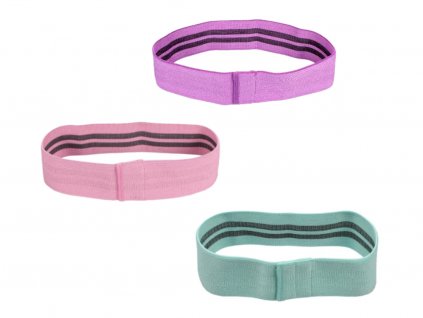 Látkové posilovací gumy pro ženy (Velikost L - fialová)