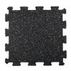 Fitness puzzle podlaha 50 x 50 cm, 20, 15 a 10 mm (Barva Černá s příměsí bílé, Velikost 500 x 500 x 20 mm)