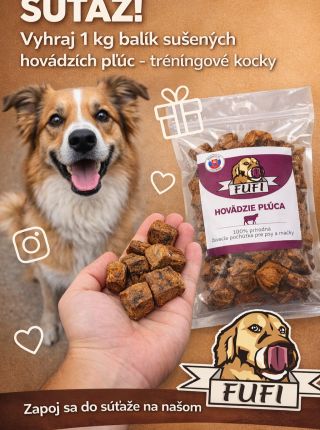 SÚŤAŽ O NAŠU NOVINKU - BALÍČEK SUŠENÝCH PĽÚC OD FUFI.SK 🐾🐶 ➡️Podmienky: 1 – sledujte náš profil @fufi.sk 2 – do komentára...
