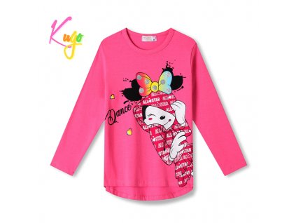 divci_triko_s_dlouhym_rukavem_kugo_hc0748_ruzova