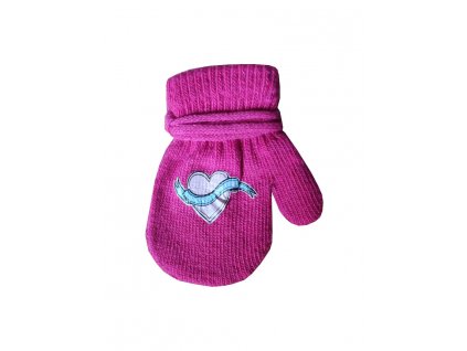 kojenecke pletene palcove rukavice yo r 122a ruzova