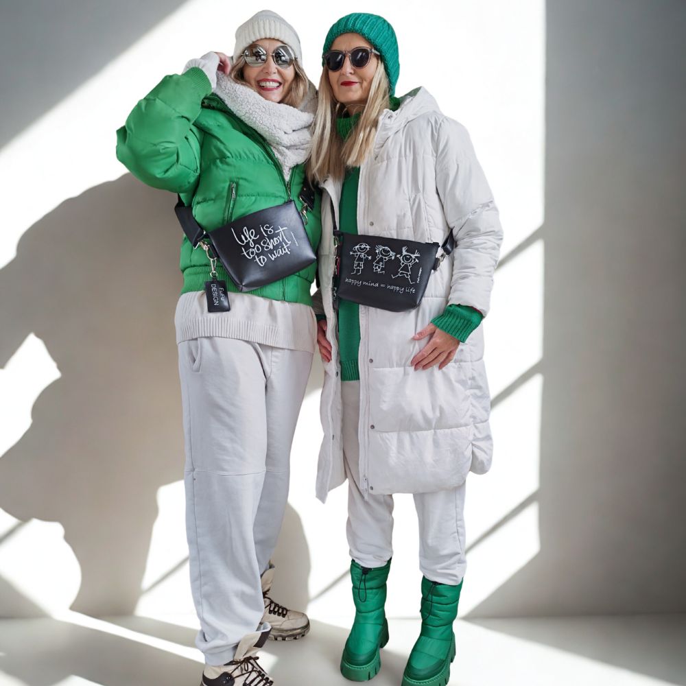 FuFu outfit: zeleno-bílá