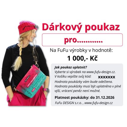 poukaz 1500 Kč Tezeta