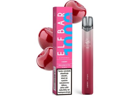 44713 2 elf bar 1000 jednorazova elektronicka cigareta 20mg cherry tresen