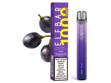 44716 2 elf bar 1000 jednorazova elektronicka cigareta 20mg grape hroznove vino