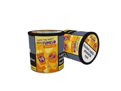 Tabák FUMELO Shake line 200g - 14  prémiový světlý tabák do vodní dýmky (200g balení, autentická chuť zralého manga)