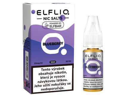 Liquid Elfliq Nic Salt 10ml Blueberry 20mg:ml