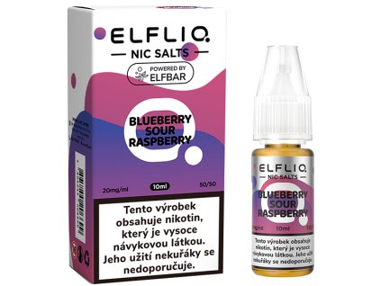 Liquid Elfliq Nic Salt 10ml Blue Sour Raspberry 20mg:ml