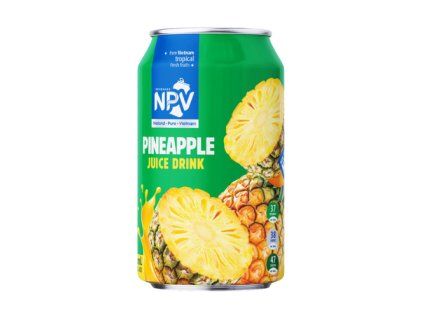 NPV Juice drink Pineapple 0,33L plech  ovocný nápoj, příchuť ananas, nesycený, 330 ml