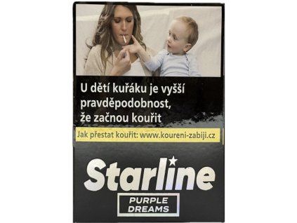 Tabák STARLINE 200g - Purple Dreams  světlý tabák do vodní dýmky, 200g, sladká borůvka a modré hrozno