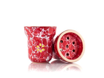 clay hookah bowl solaris eva red white[1]