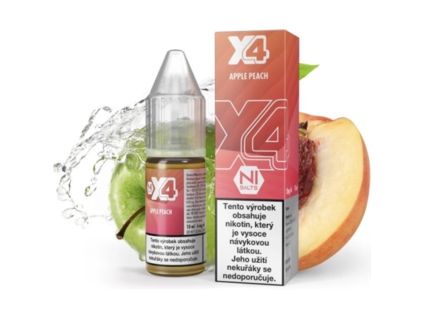 Liquid X4 Bar Juice - Apple Peach 10ml - 20mg  10ml - 20mg (Apple Peach)