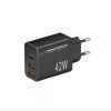 ESPERANZA nabíječka 42 W USB-C PD 30 W / 2× USB-A 12 W  celkem 42 W, USB-C PD 30 W + 2× USB-A 12 W