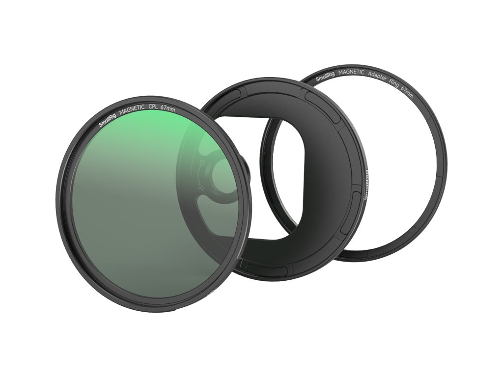 SmallRig 4728 Attachable CPL Filter with T-mount Filter Adapter (67mm)