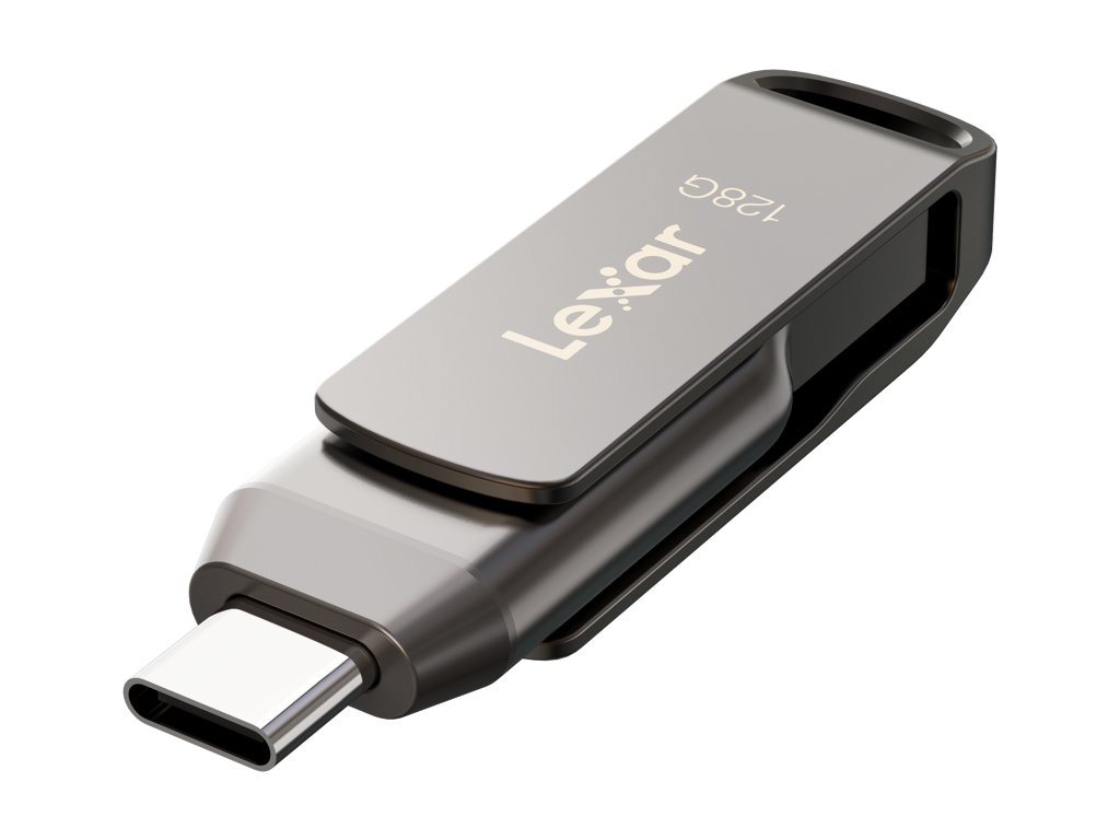 Lexar JumpDrive Dual Drive D400 Type-C/Type-C & Type-A, up to 130MB/s read (USB 3.1) 128GB