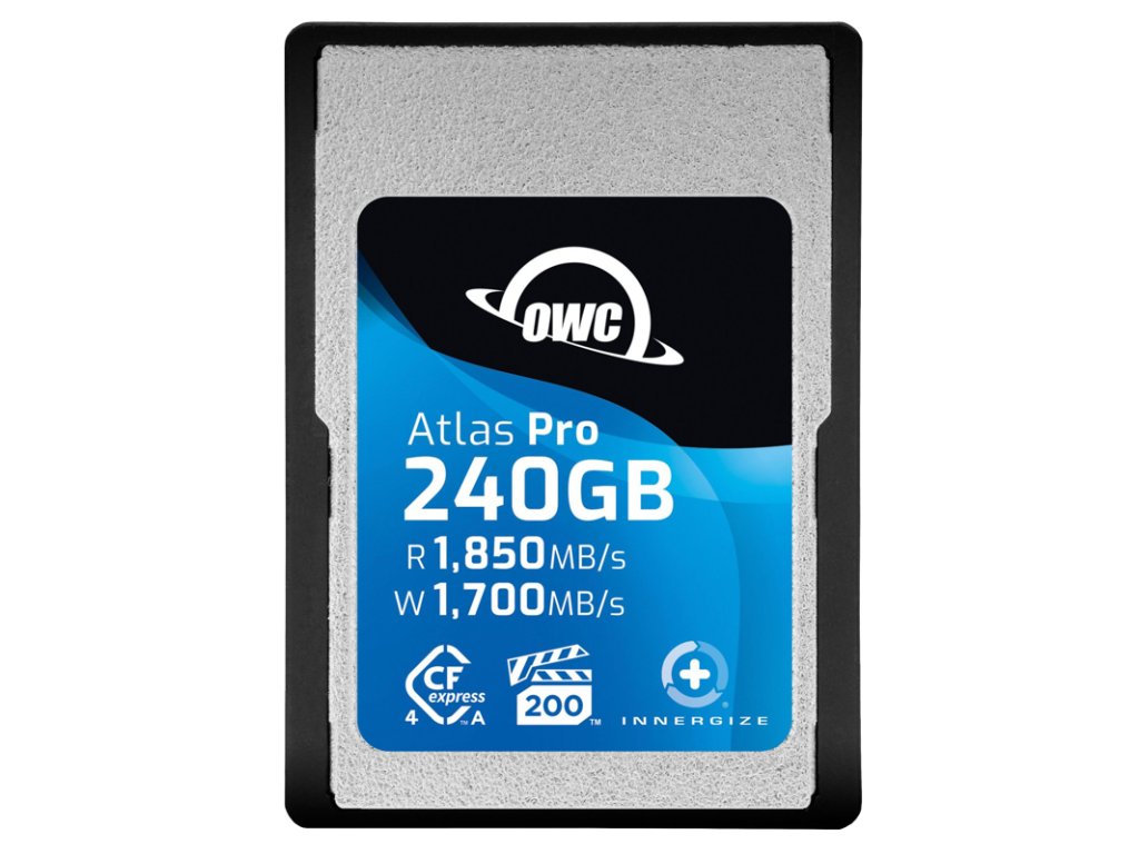 OWC CFexpress Atlas Pro R1850/W1700/VPG200 (Type A), CFX A to B adapter incl. 240GB
