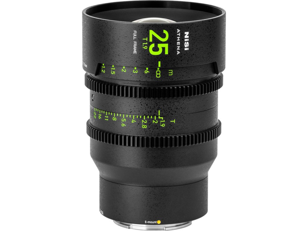 NiSi Cine Lens Athena Prime 25mm T1.9 E-Mount (Without Drop-in Filter)
