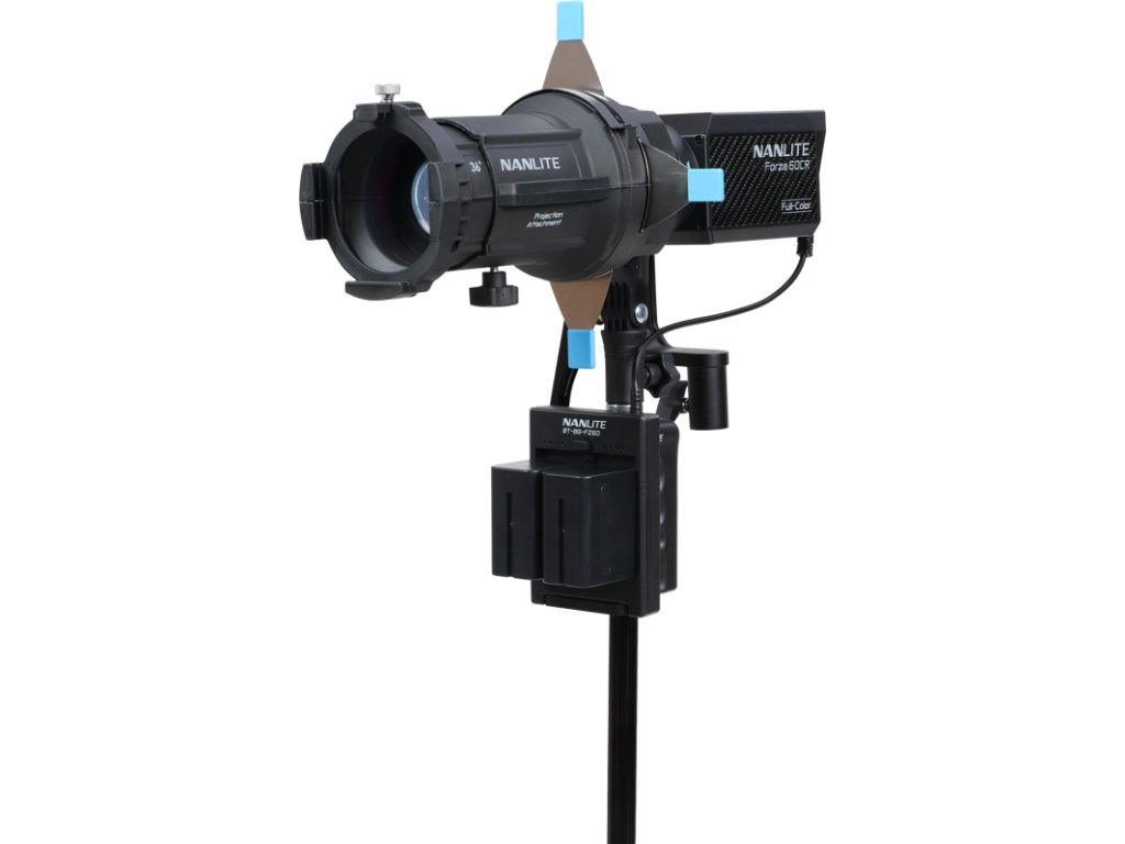 NANLITE Forza 60CR LED Color Spot Light with 19°&36° Projection Attachment