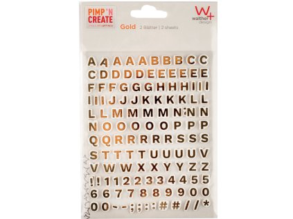 Walther Adhesive letters Gold