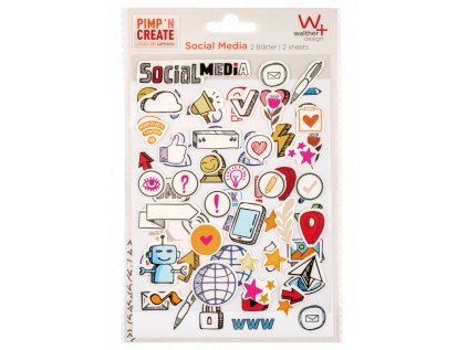 Walther Adhesive sticker Social Media