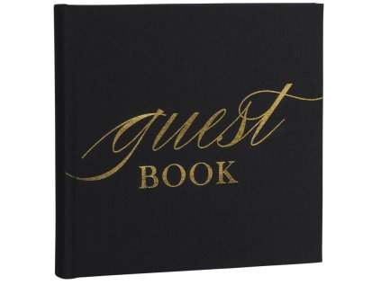 Focus Base Line Canvas Album 20x20 Guestbook Black