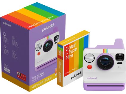 Polaroid Now Gen 3 Purple bundle with Color Film (8 photos)
