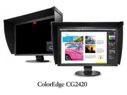 EIZO 24" CG2420-BK, IPS, 1920x1200, 400 cd/m2, 1500 : 1, DVI,HDMI,Disp.P, černý