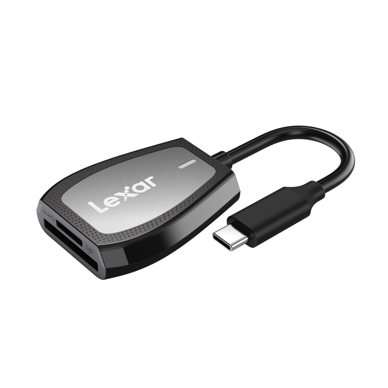 Lexar Cardreader SD & microSD (LRW470U) UHS-II Dual-Slot Reader (USB-C)