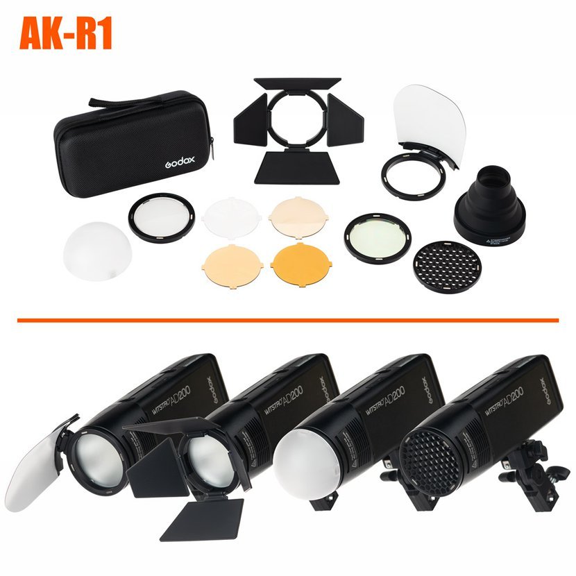 Magnetické modifikátory Godox AK-R1 pro blesky V1 a kruhovou hlavu H200R