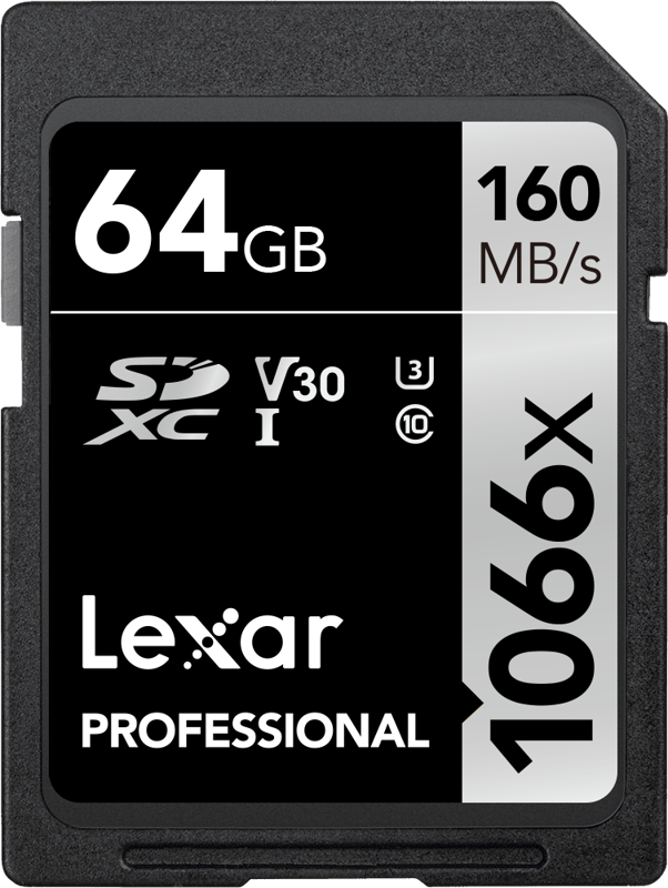 Lexar Pro 1066x SDXC U3 (V30) UHS-I R160/W70 64GB