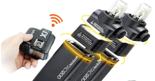 Godox profi sada 2 blesků AD200 pro + řídící jednotka X2T