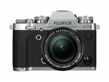 X T3 Silver Front+XF18 55mm