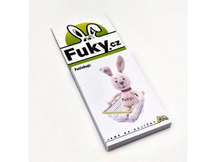 Magnetka Fuky.cz s bločkom na chladničku 🐰 ZADARMO k nákupu od 20EUR