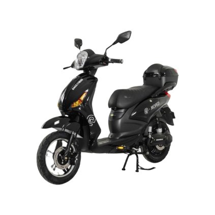 Elektroskútr RACCEWAY® E-MOPED, černý-lesklý s baterií 20Ah