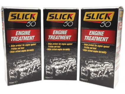 Sada 3ks Slick 50 - Engine Treatment 750ml, ochrana zážihových a vznetových motorov