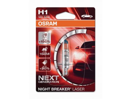 Osram H1 Night Breaker Laser +150% P14,5s 12V 55W 1ks 64210NL-HCB