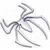 Samolepka 3D Pavouk - Spider, barva chrom - vhodná na auto, motorku, na nábytek, na sešit