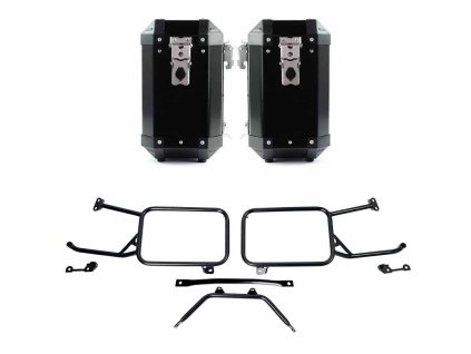 coppia borse atlas in alluminio 40l 40l con telai moto guzzi stelvio 2024 in poi