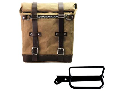 borsa laterale scram in canvas 22l 30l telaio royal enfield hunter 350 sx 5