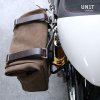 borsa laterale in crosta di cuoio telaio triumph thruxton sx 7