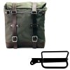 borsa laterale scram in canvas 22l 30l telaio royal enfield hunter 350 sx 2 1