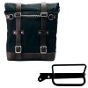 borsa laterale scram in canvas 22l 30l telaio royal enfield hunter 350 sx 3 1