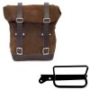 borsa laterale in crosta di cuoio 10l 14l telaio royal enfield hunter 350 sx 1 1