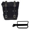 borsa laterale in crosta di cuoio 10l 14l telaio royal enfield hunter 350 sx 2 1